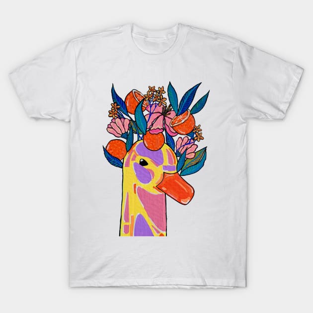 Orange Blossom T-Shirt by Art by Rory 